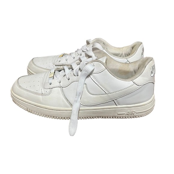 Nike Air Force 1 '82 Triple White Leather Air Max Shoes Mens Size 9.5 (1686818) - Picture 5 of 13